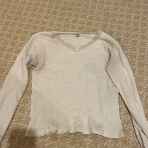 Brandy Melville White Longsleeve